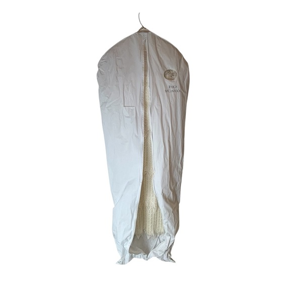 Vintage House of Bianchi NY Boston Off White Tiered Lace Delicate Dress Wedding - Picture 13 of 14